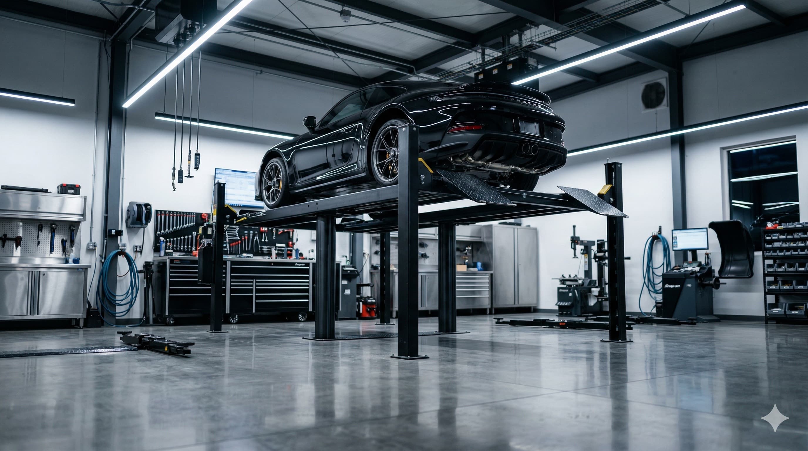 Professionelle Werkstatt mit Hebebühne – AS Reifenservice Bad Krozingen